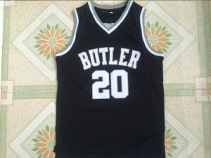 Maillot De Basket NCAA Butler University Gordon Hayward 20 Embroidery Noir
